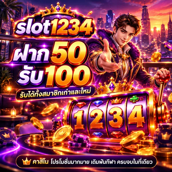 slot1234 โปรฝาก 50 รับ 100 รับได้ทั้งสมาชิกเก่าและใหม่