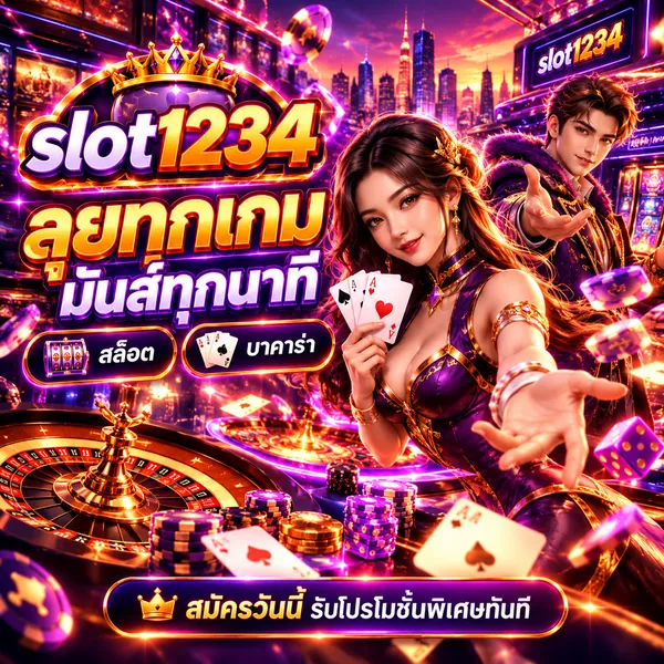 slot1234 ลุยทุกเกม มันส์ทุกนาที สล็อต บาคาร่า